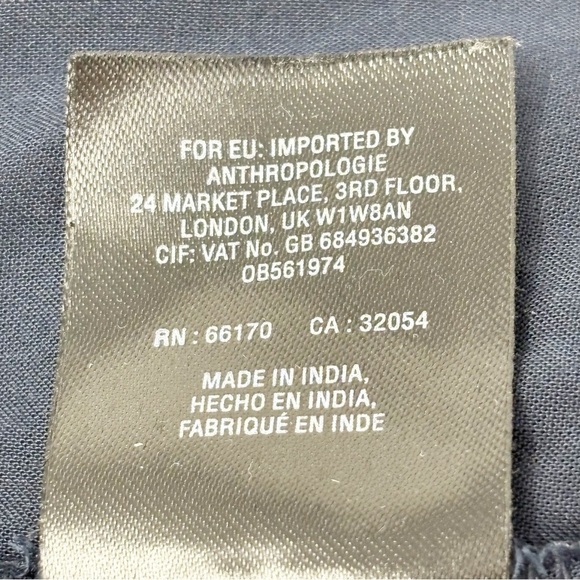 ANTHROPOLOGIE FLOREAT Women’s Blue Silver STARLIT Off Shoulder Blouse Top Sz XS - Picture 13 of 15